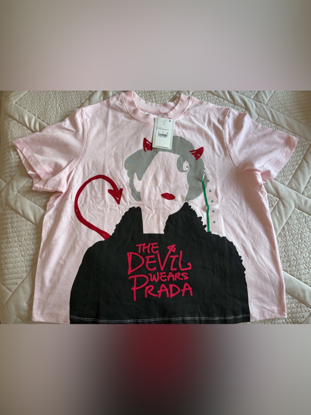Pink 'The Devil Wears Prada' Graphic Tee